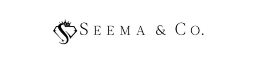 Seema & Co. jewelry brand logo with stylized crown and S lettermark